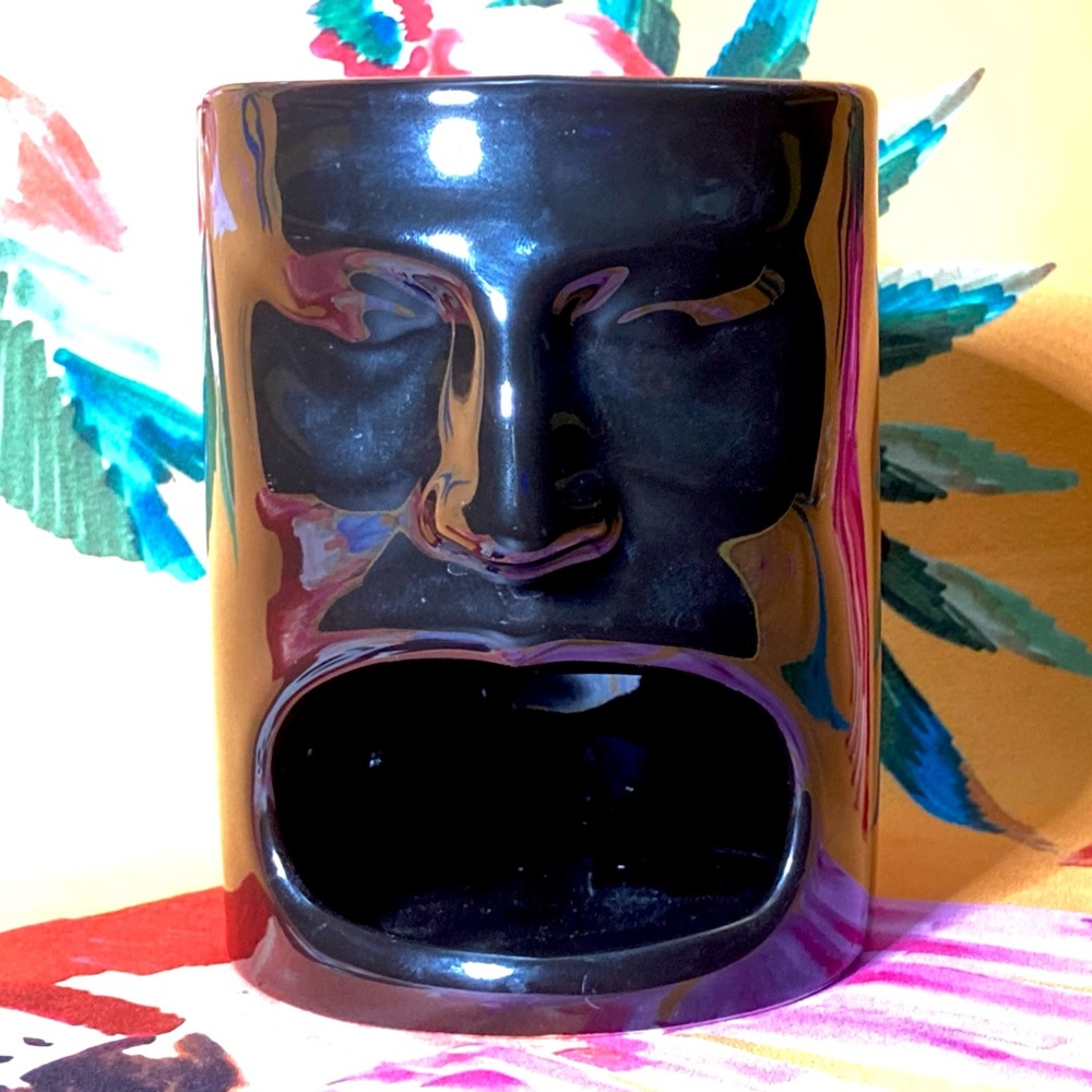 Cordon Bleu Face Mug Milk & Cookies Cup | 10 oz Black